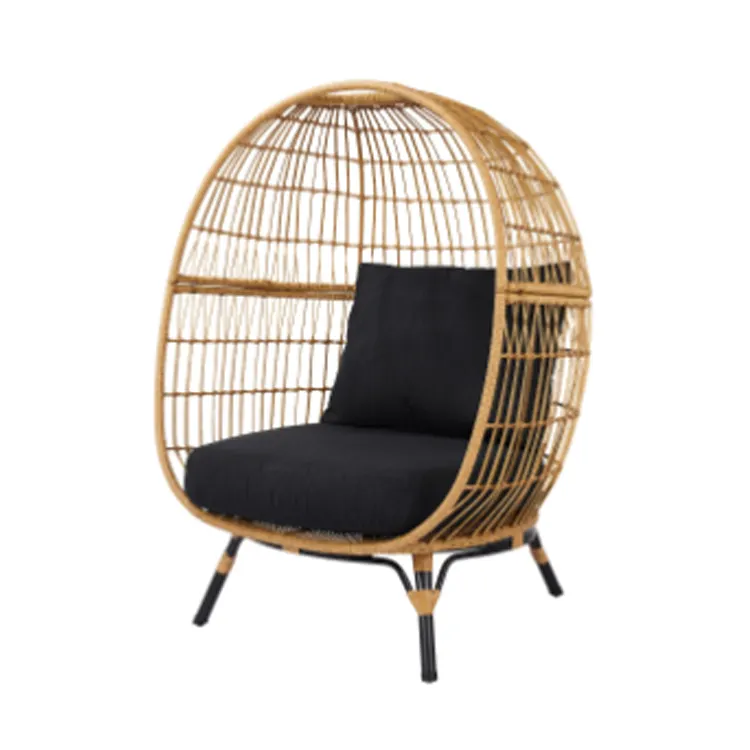 Joyeleisure Outdoor Furniture Luxury Rattan Wicker Furniture Garden Lounge Oversized Egg Chair