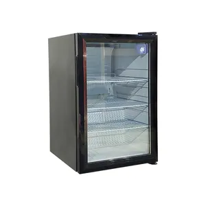 Meisda-mini refrigerador comercial de 68L, refrigerador pequeño de bebidas con puerta de vidrio para supermercado