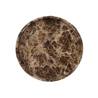 Table basse ronde en marbre moderne multifonctionnelle, plateau de service fait main en terrazzo pour le rangement de bijoux, occasions Ramadan et mariage