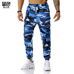2025 nouveaux hommes XL <span class=keywords><strong>taille</strong></span> épissage Camouflage pantalons de survêtement Baggy Fitness <span class=keywords><strong>pantalon</strong></span> <span class=keywords><strong>taille</strong></span> élastique coupe ample Style décontracté <span class=keywords><strong>toile</strong></span> colorée - Product Image 3