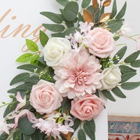 Décorations d'arche de bienvenue pour fiançailles et mariages, fleurs artificielles en tissu de soie mousse faites à la main pour l'exportation, utilisation extérieure