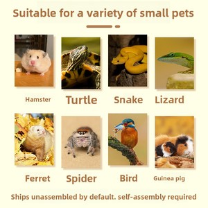 PVC Reptile Terrarium Bearded Dragon Breeding Box Tortoise <strong>Gecko</strong> Habitat Hedgehog Enclosure Heat-Insulated <strong>Tank</strong> Smart - Product Image 2