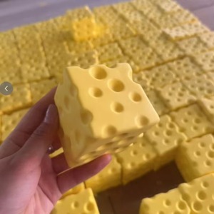 Oversized Cheese <b>Block</b> Squishy Sensory Anti-Stress Slow Rebound Stress Relief Toy Wholesale - Product Image 4