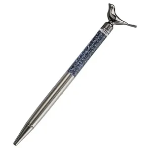 Luxury Gold Foil <b>Ballpoint</b> <b>Pen</b> with Bird Top, Elegant Decorative Metal <b>Pen</b> for Gifts, Office & Stationery - Product Image 3