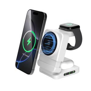 2025 nuovo arrivo regolabile magnetico pieghevole 3-in-1 ricarica Wireless per <span class=keywords><strong>Apple</strong></span> per orologi Samsung 15W supporto Mini Base nascosta - Product Image 1
