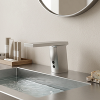 Robinet mitigeur automatique de lavabo de salle de bain sans contact avec détecteur de mouvement Robinet intelligent avec détecteur de mouvement