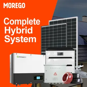 Moregosolar système d'énergie de stockage de batterie 6kw 5000W système solaire domestique complet banque de batterie pour système solaire 5kw