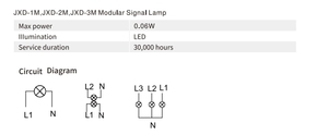 Bán buôn 35 mét Din Rail LED chỉ số Modular ba-màu đỏ màu xanh lá cây màu vàng Modular tín hiệu đèn - Product Image 6