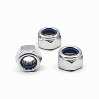 Écrous Nyloc en acier inoxydable OEM, écrous autobloquants en nylon personnalisés, hexagonaux A2-70, fixations métriques, écrous de quincaillerie