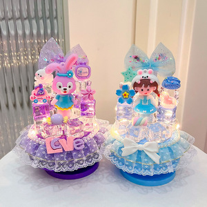 Children Diy Music Box Kit With Led <b>Light</b> Ice <b>Cube</b> Night <b>Light</b> Educational Toy For Girls Age 3-6 Years - Product Image 1