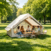 Tente de camping gonflable instantanée, abri extérieur portable pour toute la famille, conception imperméable, grande tente de camping gonflable