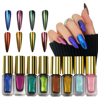 Menghe – poudre de miroir métallique Aurora 5ml, vernis à ongles sans poussière, liquide magique, ongles chromés