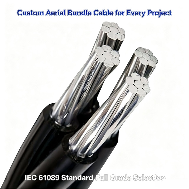 ABC Cable PVC Insulated Aluminum Power Cable Aerial Bundle Aluminum Electrical Cable For Overhead Transmission Line