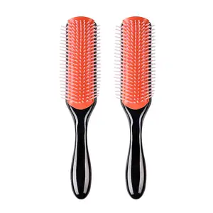 <strong>Hair</strong> Brush Denman Brush <strong>Comb</strong> 9rows <strong>Rubber</strong> Pad - Product Image 1