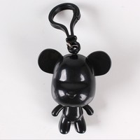 Porte-clés de peinture bricolage écologique porte-clés ours mobile noir fluide pour enfants coloriage diamant jouets