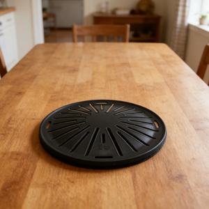 <span class=keywords><strong>Plaque</strong></span> de barbecue ronde antiadhésive commerciale coréenne en alliage d'aluminium Maifanshi, directement de l'usine, pour restaurant de barbecue - Product Image 1