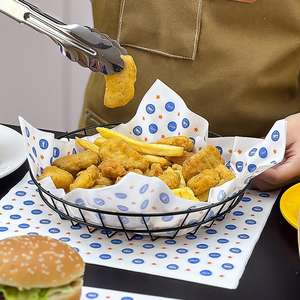 Feuille de papier pour hamburger et sandwich, personnalisée, écologique, recyclable, biodégradable, jetable, simple face, enduite de PE, résistante à la graisse - Product Image 6