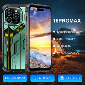 <span class=keywords><strong>Smartphone</strong></span> 16 Pro Max Triple Protection Prix Usine Robuste Étanche 32 Go RAM 1 To ROM Haute Performance Téléphone Robuste Triple Protection - Product Image 3