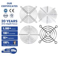 Rejilla de seguridad de malla metálica para ventilador, con certificación CE, OEM personalizado, 60mm 80mm 120mm, protector de dedos para escape, para uso doméstico