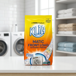 Détergent en poudre KLIA Matic pour lave-linge à chargement frontal, éliminateur de taches avancé, lavage en machine - Product Image 2