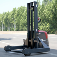 Chariot élévateur électrique tout-terrain 1000 kg, chariot élévateur portable à batterie lithium-ion, chariot élévateur automatique, longueur de la fourche 1150 mm