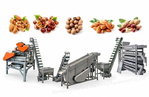 Machine à décortiquer les amandes et les noix de macadamia 1000 kg/h, 380 V, équipement de séparation des coquilles de palmiste - Product Image 4