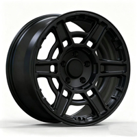 Jantes tout-terrain 4x4 Leyi Koala en alliage d'aluminium forgé noir multi-rayons, 17-24 pouces, 5x114.3/5x127, compatibles avec Jeep Wrangler JK JL