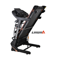Lijiujia 2024 Equipo de Gimnasio al por Mayor, Caminadora Eléctrica Plegable con Pantalla Táctil, Wifi, TV, Máquina para Correr Multifuncional