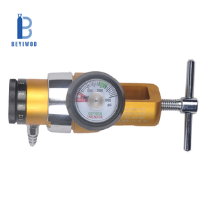 Régulateur <span class=keywords><strong>de</strong></span> pression d'oxygène médical mini CGA540 CGA870 3000 PSI avec sortie 50 PSI, débit réglable et connexion DISS BARB - Product Image 6