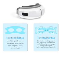 Faltbare 9D Drei schicht ige Airbag presse Tragbares Smart Euipement-Gerät Entspannen Sie das Vibrations-Augen pflege massage gerät mit Wärme musik
