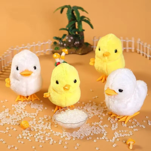 Jouets en peluche poupées à remonter, perroquet enfantin cool qui bouge et saute, jouets en peluche simulés avec mécanisme de remontage à chaîne mobile, cadeau pour enfants - Product Image 2