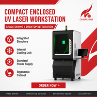 Máquina de Marcado Láser UV CKMACHINE Lista para Proyectos, Estación de Trabajo de Escritorio Totalmente Cerrada para Marcado de Joyería, Relojes y Dispositivos Médicos