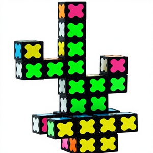 مكعب فيدجت سبينر قابل للتحويل وصديق للبيئة ومحمول، مكعب لغز 2×2، مكعب مغناطيسي - Product Image 1