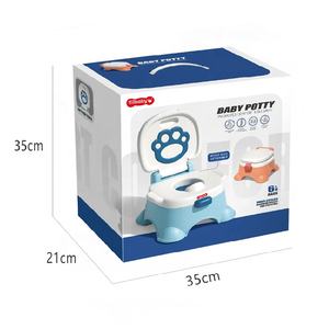 पोर्टेबल कार्टून पैटर्न बेबी पोटी सीट बच्चों और लड़कियों के लिए पोटी ट्रेनिंग चेयर प्लास्टिक शौचालय - Product Image 5