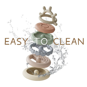 Giocattolo Impilabile in Silicone Personalizzabile per Natale Facile da Afferrare Forma di Sole Luna Nuvola Senza BPA Giocattolo Sensoriale per Neonati - Product Image 5