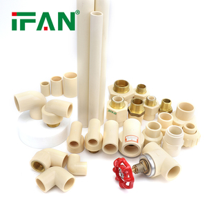 IFAN ASTM2846 todos los tipos de accesorios de CPVC 1/2 "-1" PN16 rosca hembra <span class=keywords><strong>crema</strong></span> en T inserto de latón accesorio de tubería de CPVC - Product Image 3