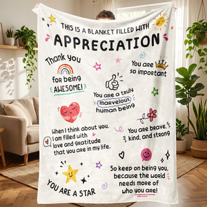 Fresh Gratitude Gift Flannel <b>Blanket</b> <b>Throw</b> <b>Blanket</b> Nap <b>Blanket</b> Skin Friendly Reversible for Winter Warmth Custom Print Wholesale - Product Image 1