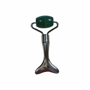 Custom Logo Green Aventurine <b>Roller</b> Zinc Alloy New Jade <b>Roller</b> Facial <b>Massager</b> - Product Image 6