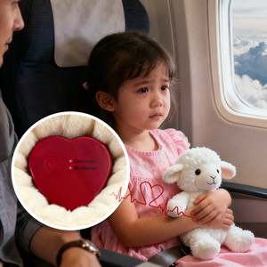 Module sonore de battement de cœur pour peluches, soulage la peur et l'anxiété des bébés en voiture et en avion, crée une sécurité pendant les voyages - Product Image 1