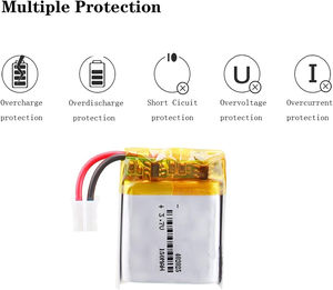 Tcbest <span class=keywords><strong>3.7V</strong></span> 150mAh 402025 <span class=keywords><strong>Lipo</strong></span> 배터리 충전식 리튬 폴리머 이온 배터리 팩 (JST 2.0mm 커넥터 포함) - Product Image 2