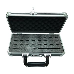 Flash <span class=keywords><strong>USB</strong></span> thumb drive chủ lưu trữ Organizer Trường hợp với xoay xử lý chống sốc nhôm trường hợp công cụ để giữ 24 <span class=keywords><strong>USB</strong></span> x 2 HDD khe cắm - Product Image 3