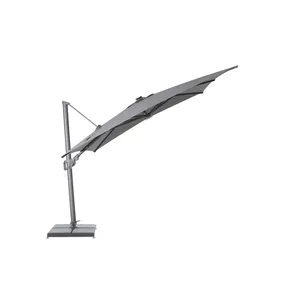 Sunbrella Payung Led Tenaga Surya 3X3M, Payung Furnitur Luar Ruangan, Lampu Kerai Besar Led Tenaga Surya 10 Kaki