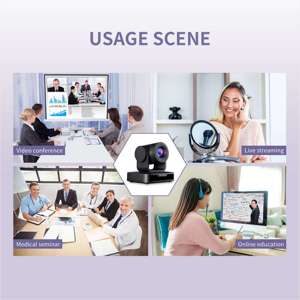 Feelworld usb10x PTZ IP Camera với zoom quang học 10x, tự động theo dõi, nhà máy giá bán buôn, cho Chính Phủ giám sát - Product Image 3