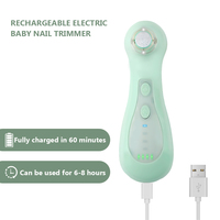 Têtes de meulage OEM 7/10pcs coupe-ongles électrique sûr pour bébé avec lumière LED