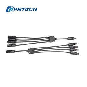 מחבר סולארי מסוג <span class=keywords><strong>Y</strong></span> עם אישור CE, 4 כניסות לכניסה אחת, נחושת מצופה בדיל, עמיד למים ואבק, למערכת סולארית - Product Image 2