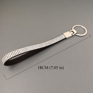 Conjunto de autodefensa de alta calidad, llavero, cordón, diamantes de imitación, accesorios de moda, pulsera de cristal, bolso de mano ostentoso, encanto - Product Image 3