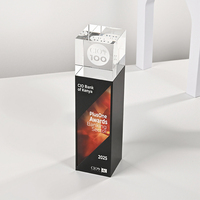 Glänzende Gravur OEM / ODM UV-Druck Kristallglas Craft Custom Star Shape Award für Business Souvenir Geschenk