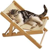 Arbre à chat en bois massif avec emballage en carton, lit réglable pour chat et griffoir en sisal, vendu directement d'usine et très demandé