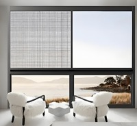 METGOOD-Persiana Enrollable de Aluminio para Sala de Estar, Ventana Deslizante de Estilo Europeo, Minimalista, Horizontal, para Exterior de Hotel