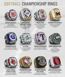 Bague de championnat personnalisée de haute qualité pour basketball, hockey sur glace, football, baseball, softball, pour enfants et jeunes équipes, avec boîte - Product Image 5